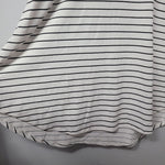 Lularoe Shirt Tunic Black White Striped Short Sleeve Womens 3XL Plus V Neck