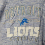 NFL Teams Detroit Lions Football Shirt Long Sleeve Blue Gray Womens 2X Michigan