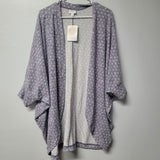 Lularoe Tracy Cardigan Sweater Soft Purple Gray Polka Dots Womens XL Tags