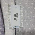 Lularoe Tracy Cardigan Sweater Soft Purple Gray Polka Dots Womens XL Tags