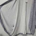 Lularoe Tracy Cardigan Sweater Soft Purple Gray Polka Dots Womens XL Tags