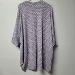 Lularoe Tracy Cardigan Sweater Soft Purple Gray Polka Dots Womens XL Tags