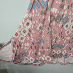 Lularoe Shirt Top Tunic Paisley Pink Womens Plus 2XL Stretchy Short Sleeve