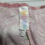 Lularoe Shirt Top Tunic Paisley Pink Womens Plus 2XL Stretchy Short Sleeve