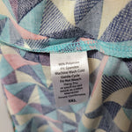 Lularoe Julia Dress Geometric Short Sleeve Womens 3XL Plus Size Soft Long Maxi