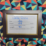 Lularoe Julia Dress Geometric Short Sleeve Womens 3XL Plus Size Soft Long Maxi