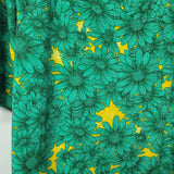 Lularoe Julia Dress Green Daisy Short Sleeve Womens 3XL Plus Size Soft Long Maxi