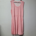 Lularoe Dress Sleeveless Striped Pink Womens 3XL Long Summer Plus Size Pockets