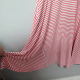 Lularoe Dress Sleeveless Striped Pink Womens 3XL Long Summer Plus Size Pockets
