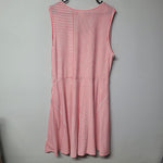 Lularoe Dress Sleeveless Striped Pink Womens 3XL Long Summer Plus Size Pockets