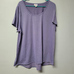 Lularoe Tee Shirt Top Classic Basic Purple Short Sleeve Womens 3XL Plus