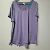Lularoe Tee Shirt Top Classic Basic Purple Short Sleeve Womens 3XL Plus