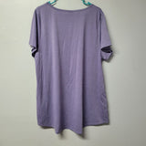 Lularoe Tee Shirt Top Classic Basic Purple Short Sleeve Womens 3XL Plus