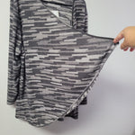 Lularoe Nanette Wrapp Cardigan Pleated Back Gray Womens Plus 3XL Soft Tags Fall