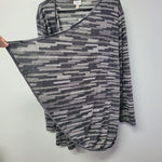 Lularoe Nanette Wrapp Cardigan Pleated Back Gray Womens Plus 3XL Soft Tags Fall