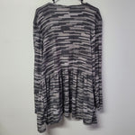 Lularoe Nanette Wrapp Cardigan Pleated Back Gray Womens Plus 3XL Soft Tags Fall