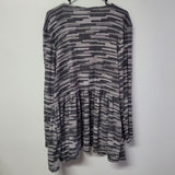Lularoe Nanette Wrapp Cardigan Pleated Back Gray Womens Plus 3XL Soft Tags Fall