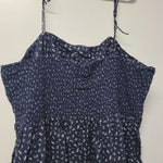 Old Navy Spaghetti Strap Tie Dress Blue Floral Womens 3X Plus Short Adjustable