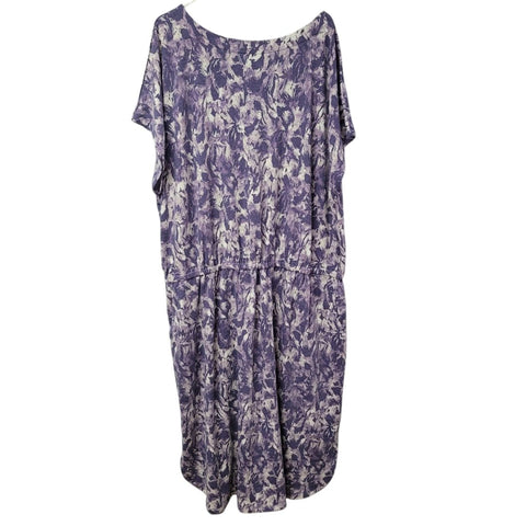 Lularoe Long Maxi Dress Pockets Purple Womens Plus Size 3XL Soft Comfortable