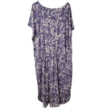 Lularoe Long Maxi Dress Pockets Purple Womens Plus Size 3XL Soft Comfortable