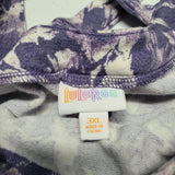 Lularoe Long Maxi Dress Pockets Purple Womens Plus Size 3XL Soft Comfortable