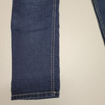 Maurices Jeans Blue Denim Skinny Ankle Sequins Embroidered Pockets Womens L Reg