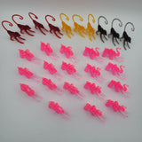 Vintage Cocktail Hanger Marker Zoo Animals 1960s Neon Pink Elephant Monkeys Mix