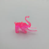 Vintage Cocktail Hanger Marker Zoo Animals 1960s Neon Pink Elephant Monkeys Mix