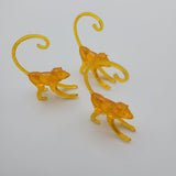 Vintage Cocktail Hanger Marker Zoo Animals 1960s Neon Pink Elephant Monkeys Mix