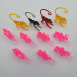 Vintage Cocktail Hanger Marker Zoo Animals 1960s Neon Pink Elephant Monkeys Mix