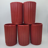 Yahtzee Texas Hold Em Game Red Dice Cup Replacement 5 Pieces Vintage Poker