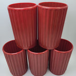 Yahtzee Texas Hold Em Game Red Dice Cup Replacement 5 Pieces Vintage Poker