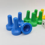Parcheesi Replacement Tokens 1989 Plastic Pieces Small Dice Colors Game