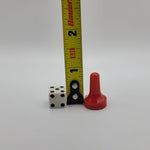 Parcheesi Replacement Tokens 1989 Plastic Pieces Small Dice Colors Game