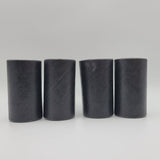 Parcheesi Replacement Shaker Cups 1989 4 Pieces Small Black Cardboard