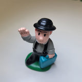 Vintage Train Towns People Plastic 2 Inch Cargo Mechanic Business Commute Play
