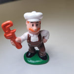 Vintage Train Towns People Plastic 2 Inch Cargo Mechanic Business Commute Play