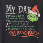 Gildan Grinch Shirt Christmas Schedule Tee Shirt Black Womens Medium My Day
