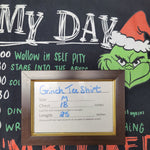 Gildan Grinch Shirt Christmas Schedule Tee Shirt Black Womens Medium My Day