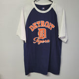 Detroit Tigers Tee Shirt Baseball MLB Fan Womens Large Michigan Comerica Park