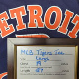 Detroit Tigers Tee Shirt Baseball MLB Fan Womens Large Michigan Comerica Park