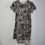 Lularoe Dress Short Sleeve Hi Lo Womens XXS Geometric Patterns