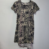 Lularoe Dress Short Sleeve Hi Lo Womens XXS Geometric Patterns