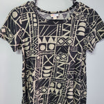 Lularoe Dress Short Sleeve Hi Lo Womens XXS Geometric Patterns