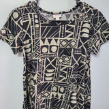 Lularoe Dress Short Sleeve Hi Lo Womens XXS Geometric Patterns