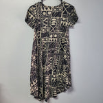 Lularoe Dress Short Sleeve Hi Lo Womens XXS Geometric Patterns