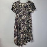 Lularoe Dress Short Sleeve Hi Lo Womens XXS Geometric Patterns