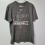 Nike Detroit Tigers Tee Shirt Gray Michigan Baseball MLB Comerica Womens Large