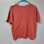 Joyspun Moth Grow Tee Shirt Cropped Soft Womens Small Short Sleeve Transform
