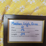 Madison Leigh Dress Lace Yellow Daisy Womens Size 6 Zipper Cap Sleeve Small